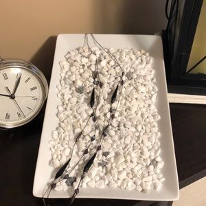 Long double strand necklace